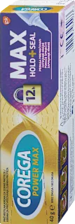 Pričvrstilna krema za zobne proteze MAX HOLD + SEAL, 40 g