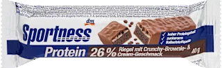Proteinska ploščica z okusom hrustljavih brownijev in smetane, 40 g