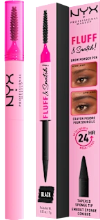 Pudrasti svinčnik za obrvi FLUFF & Snatch!, 08 Black, 1 g
