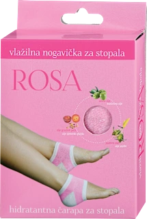 Rosa vlažilna nogavička za stopala (1 par), 1 kos