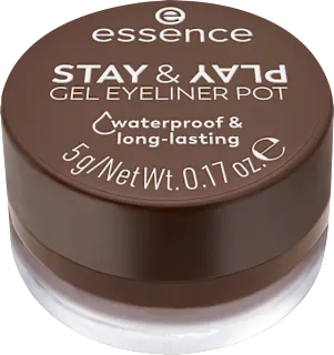 Črtalo za oči v gelu STAY & PLAY, 02 Brown, 5 g