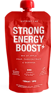 Sadna kaša Strong Energy Boost iz jabolk, hrušk, marakuje in guarane, 180 g