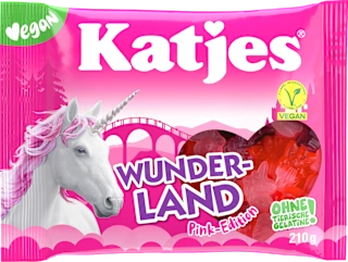 Sadni gumijevi bonboni Wunderland Pink Edition, 210 g