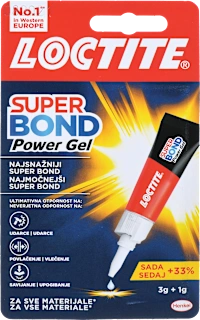 Sekundno lepilo v gelu Super Bond Power Gel, 4 g