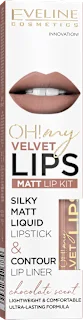 Set za ličenje ustnic OH! my VELVET Lips MATT LIP KIT 11 Cookie Milkshake, 4,5 ml