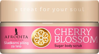 Sladkorni piling za telo Body Hugs Cherry Blossom, 175 g