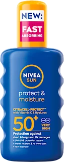 Sprej za zaščito pred soncem Protect & Moisture, ZF 50+, 200 ml
