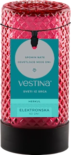 Steklena elektronska sveča Herkul 60 dni, 1 kos