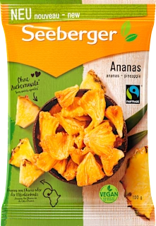 Sušeni nesladkani koščki ananasa, 100 g