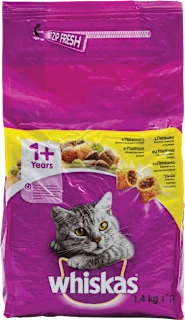 Suha hrana za mačke s piščancem, 1+ let, 1,4 kg