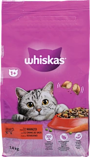 Suha hrana za mačke z govedino, 1+ let, 1,4 kg
