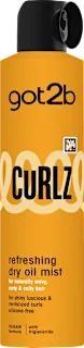 Suha oljna meglica za kodraste lase Curlz, 200 ml
