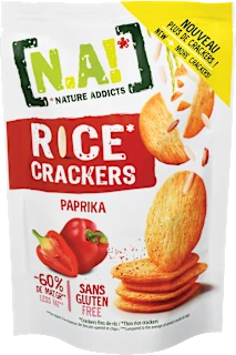 Tanki riževi krekerji s papriko, 85 g