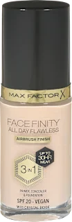 Tekoča podlaga Facefinity Flawless 3v1 Crystal Beige 33, 30 ml