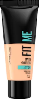 Tekoča podlaga FIT ME! Matte+Poreless, 106 Peach Beige, 30 ml