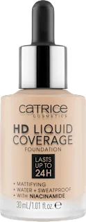 Tekoča podlaga HD Liquid Coverage, 010 Light Beige, 30 ml