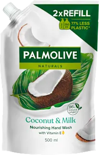 Tekoče milo Naturals Coconut & Milk, polnilo, 500 ml