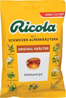 Trdi zeliščni bonboni Original Herb, brez sladkorja, 75 g