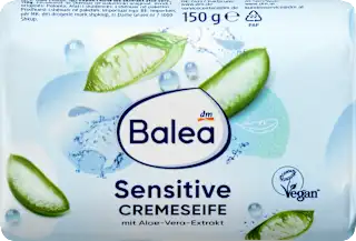Trdo milo Sensitive, z izvlečkom aloe vere, 150 g