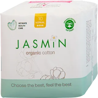 Ultra tanki bombažni damski vložki Organic Cotton Normal, 10 kos