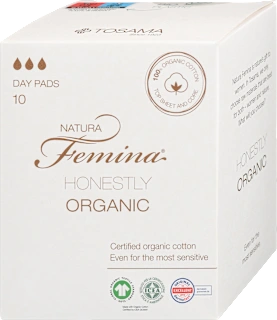 Ultra tanki damski vložki Honestly Organic, 10 kos