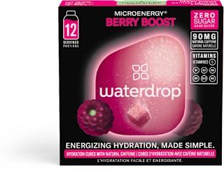 Šumeče kocke s kofeinom in vitamini Microenergy - robida, 12 kos