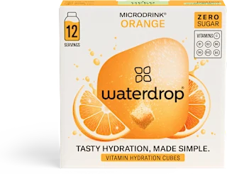 Šumeče kocke z vitamini Microdrink - pomaranča, 12 kos