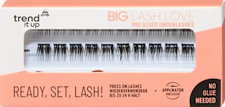 Umetne trepalnice BIG LASH LOVE, črne, 20 kos