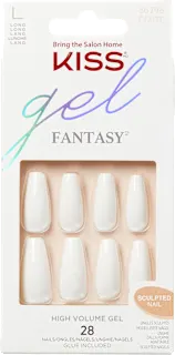 Umetni nohti Gel Fantasy Collection - L (dolgi), Beli, 28 kos