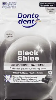 Žvečilni gumiji Black Shine, 53 kos