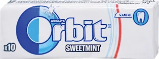 Žvečilni gumiji Sweetmint, 10 kos