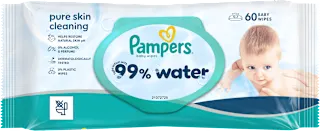Vlažilni robčki 99 % Water, 60 kos