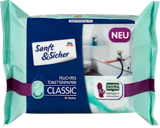 Vlažni toaletni papir CLASSIC SENSITIVE, 70 kos