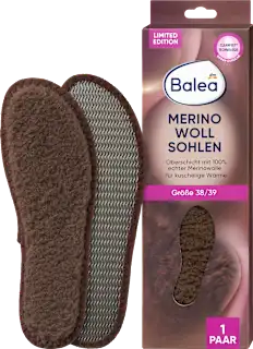Vložki za čevlje z merino volno, velikost 38/39 (1 par)