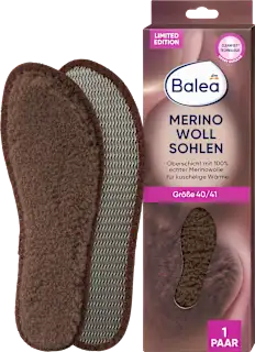 Vložki za čevlje z merino volno, velikost 40/41 (1 par)