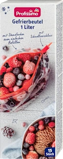 Vrečke za zamrzovanje Quick'n Fresh z zapiralom, 1 L, 15 kos