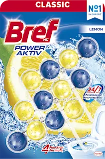 WC obešanka Power Aktiv Lemon, 3 kos