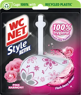 WC obešanka Style Crystal Pink Flowers, 1 kos