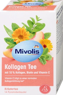 Zeliščni čaj s kolagenom, biotinom in vitaminom C, 28 g