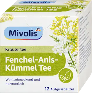 Zeliščni čaj s komarčkom, janežem in kumino, 24 g