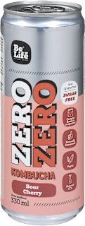 ZERO kombucha z okusom višnje, 330 ml