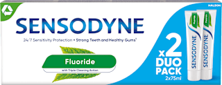 Zobna pasta Fluoride, 2 × 75 ml, 150 ml