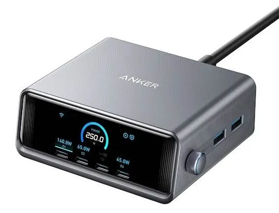 ANKER Prime GaN namizni polnilnik 250W črn – A2345341