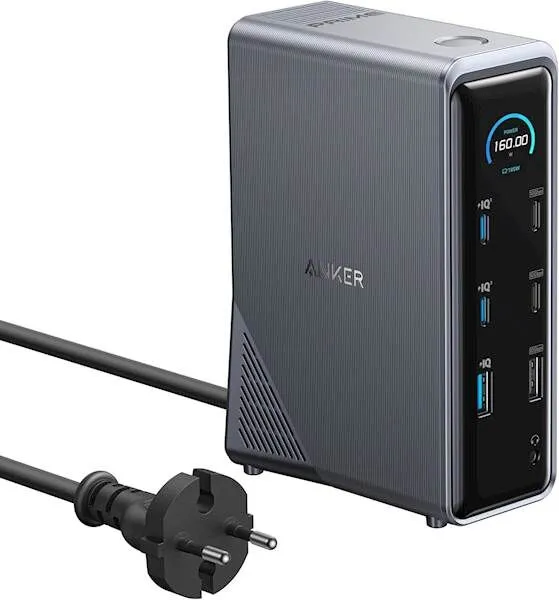 ANKER Prime polnilna postaja 14v1 Dual Display 160W – A83B63A1