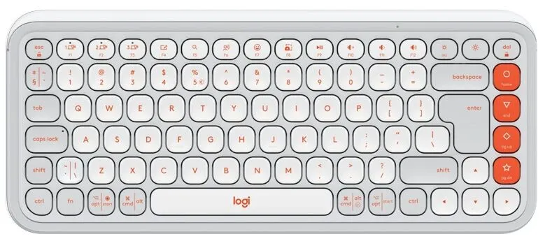 Brezžična tipkovnica LOGITECH POP Icon Keys, Bluetooth, bela, SLO g. (920-013072)