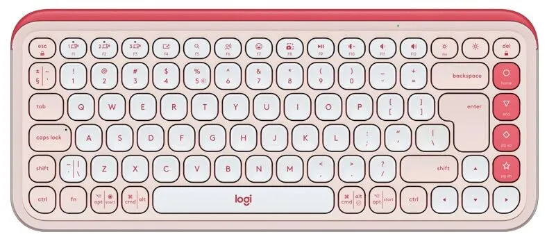 Brezžična tipkovnica LOGITECH POP Icon Keys, Bluetooth, roza, SLO g. (920-013073)