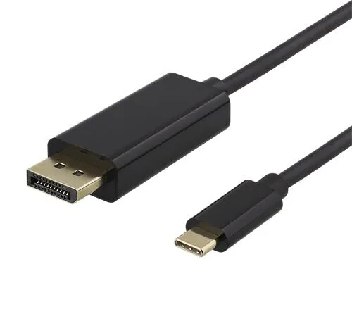 Kabel DELTACO USB-C na DisplayPort, 1m - Črna (00140012)
