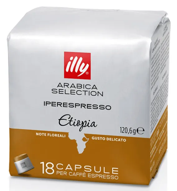 Kava v kapsulah ILLY CUBE MONO ETIOPIA