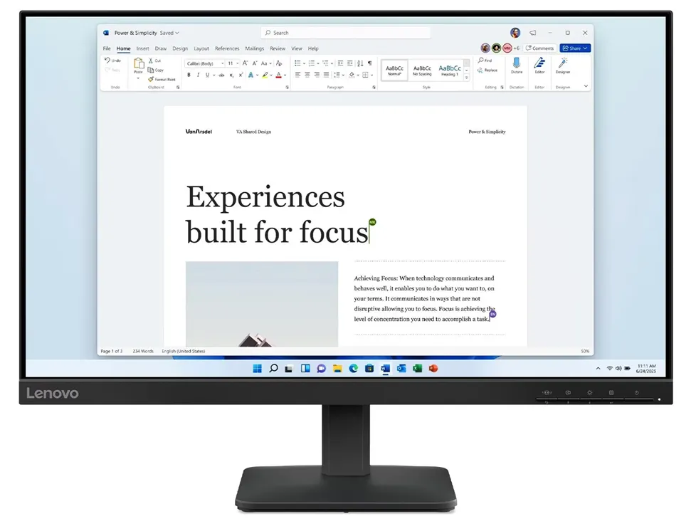 Monitor LENOVO L24‑4e 23,8" FHD IPS 100Hz (68C2KAC1EU)