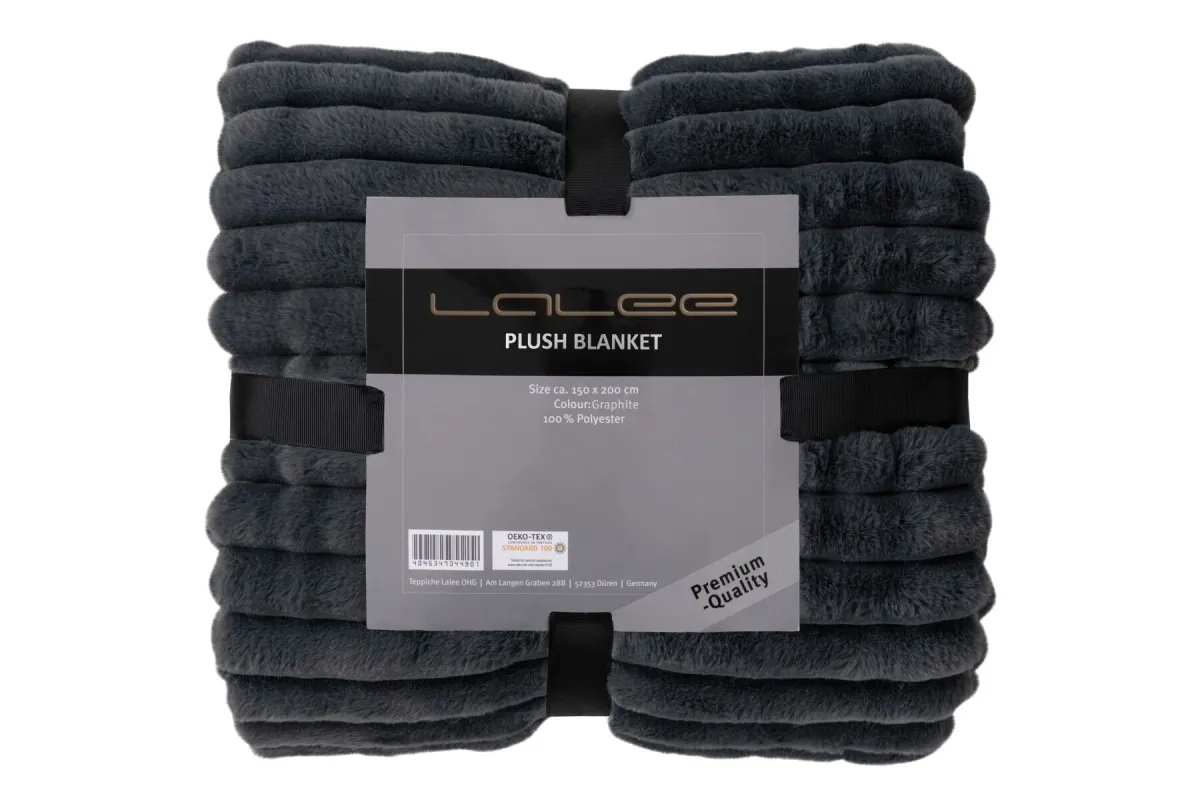 Odeja PLUSH - Graphite